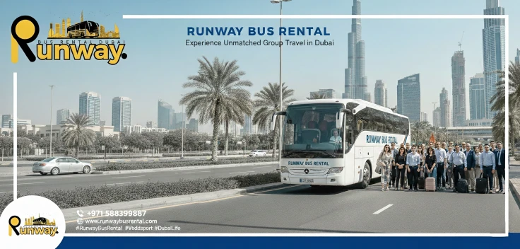 50 Seater Bus Rental Dubai visiting sky scrapper Burj khalifa, from corporate exhibition to school trips to explore the best