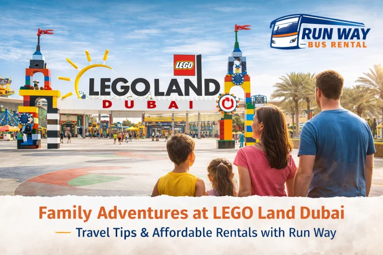 lego land water park dubai runway bus rental